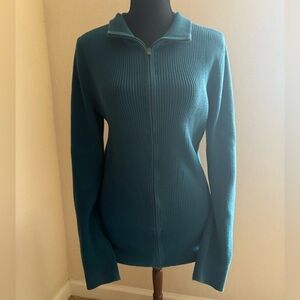 Eddie Bauer Teal Women's Full Zip Jacket Size L